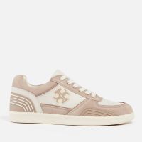 tory burch womens clover leather and suede trainers - uk 8