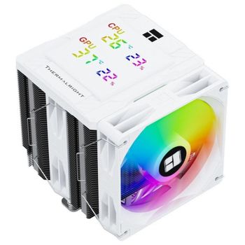 Refrigeracion Aire Thermalright Socket Universal Doble Torre 120mm Peerless Assassin 120 Digital ARGB Blanca Pantalla Digital