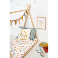 colcha ajustable infantil fiesta -  cama105x200