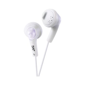 Auriculares JVC con cable, refuerzo de graves, neodimio, blancos, jack 3.5mm
