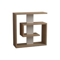 mesa auxiliar de 4 estantes blancas alt57 cm
