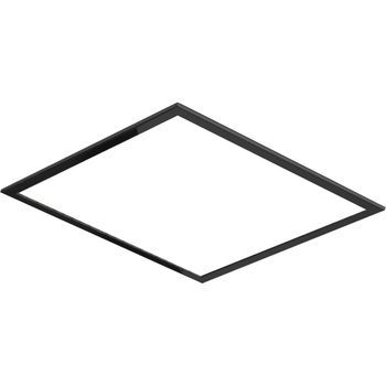 Soporte De Techo Para Ducha 40x40 Cm En Acero Inoxidable Negro Mate