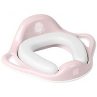 asiento de inodoro con almohadilla suave hippo rosa