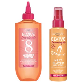 L'Oréal Paris Elvive Dream Duo - Tratamiento de Agua Maravillosa y Spray Protector Anticalórico