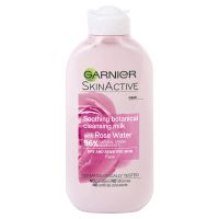 garnier natural rose cleansing milkand makeup remover for sensitive skin 200ml