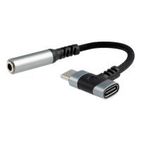 cable adaptador nanocable usb-c a jack 35mm y usb-c de carga