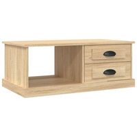 mesa de cafe - mesa de centro madera contrachapada roble sonoma 90x50x35 cm