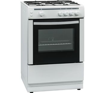 ESSENTIALS CFSG60W17 60 cm Gas Cooker - White, White