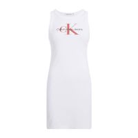 calvin klein jeans vestido blanco j20j223069-yaf