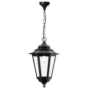 Dopo Lighting - L·mpara De Techo Elite 6 Ip43 E27 M·x. 42w Cristal Transparente Negro