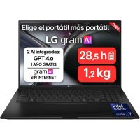 portatil lg gram 16z90s 16 intel core ultra 7 258v 32gb 512gb ssd intel arc freeos