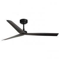 faro milos ventilador de techo con mando a distancia 34w negro