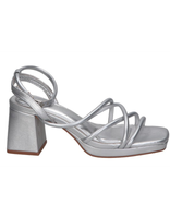 sandalias de tacon para mujer buonarotti s-5102 plata 41