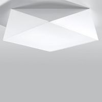 plafon de techo hexa blanco
