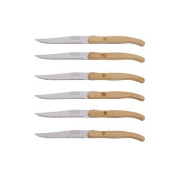 Jean Dubost Juego De 6 Cuchillos Para Carne - L0060015d80175