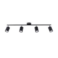 lampara de techo negro acero alt 20 cm