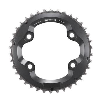 SHIMANO | Plato DEORE XT M8000 2x11v - El Plato Shimano XT FC-8000 es adecuado para Deore XT 2x11 y bielas FC-M8000. Está fabricado en carbono con composite de metal que ofrece un rendimiento duradero