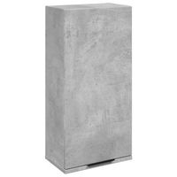 armario de bano de pared gris hormigon 32x20x67 cm vidaxl