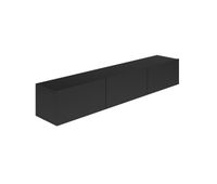 mueble tv de pared 3 puertas 160 cm idao negro