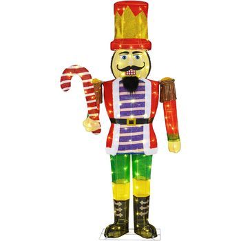 Soldado Cascanueces De 170 Cm Para Decoración Navideña Costway Adornos De Navidad