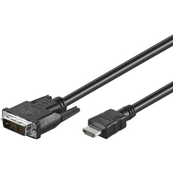 Goobay Cable Adaptador HDMI a DVI-D Macho/Macho 2m Negro