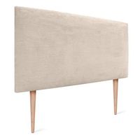 dhome cabecero de pana liso 110x105 con patas camas 105 - beige