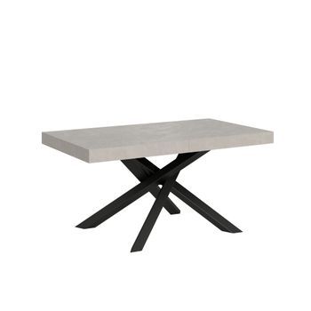 Mesa Extensible Volantis Cashmere 160/264x90 Cm Con Patas Antracita