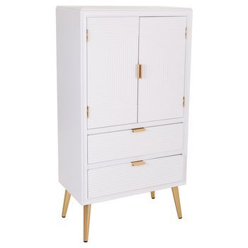 Armario De Madera Blanco 62x36,5x118