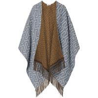 liu jo abrigo poncho monograma jacquard para mujer