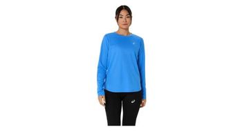 Camiseta de manga larga asics core run azul de mujer
