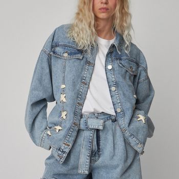 Stella Nova Moon Washed Denim Jacket - L/XL