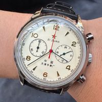 relojes para hombre 1963 piloto reloj automatico 42mm impermeable retro cronografo de cuarzo reloj de vestir vintage
