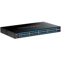 switch trendnet teg-3524s gestionado 48 puertos gigabit sfp 10g rack black