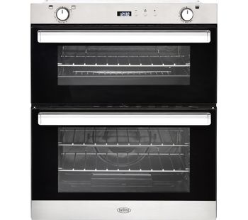 BELLING BI702G Gas Built-under Double Oven - Stainless Steel, Stainless Steel