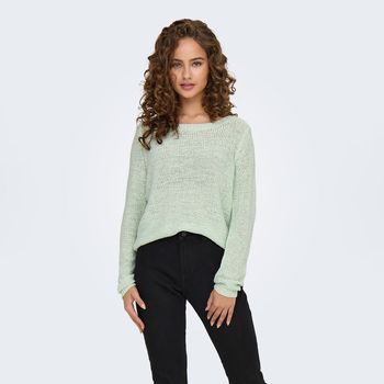 Only Jersey de punto Verde 15113356-SUBTLE GREEN