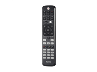 mando a distancia - hama 00221063 compatible con philips 46 botones funciona pilas aaa negro
