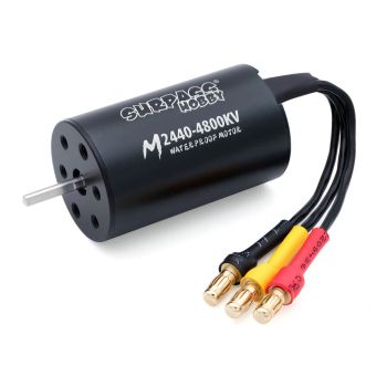 Motor sin escobillas impermeable Surpass Hobby M2440 para modelos de coches deportivos planos RC 1/16 1/18 Piezas 3200/4