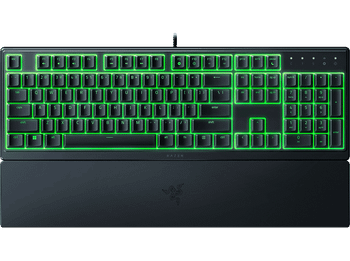 Teclado gaming - Razer Ornata V3 X, Por Cable, Chroma RGB, Switches Silenciosos, Reposamuñecas ergonómico, Negro