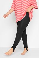 leggings negros con estribos mujer curvy y tallas grandes yours