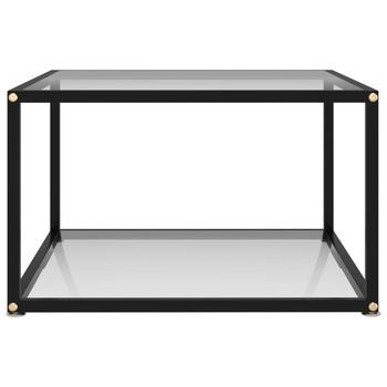 Mesa De Centro，mesa Auxiliar，mesita De Centro Transparente Vidrio Templado 60x60x35 Cm
