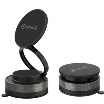 Soporte coche plegable magnético Muvit MCCHL0035 con ventosa y rotación 360°