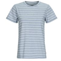 guess camiseta ss cn reg yd striped tee para mujer