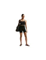 mallas de fitness nike one high-waisted 5 biker mujer negroblanco