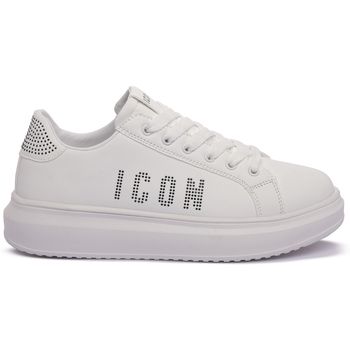 Icon Deportivas Moda WHITE BLACK para mujer