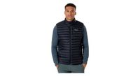 chaqueta de plumon sin mangas rab microlight negro hombre