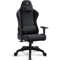 sense7 spellcaster fuku silla gaming de tela ergonomico ajustable soporte lumbar negra