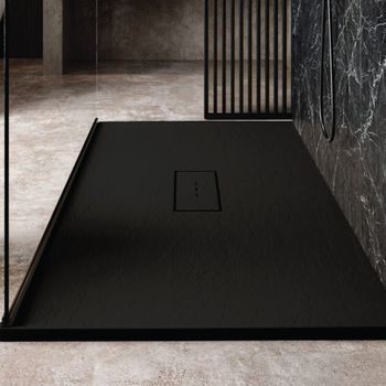 Plato De Ducha Resina Vic Negro  80x200 Cm