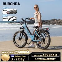 bicicleta electrica burchda az26 de 26 pulgadas fatbike 30 bateria de litio de 48v20ah bicicleta electrica urbana para adultos