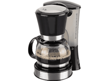 Cafetera de goteo - Jata CA288 Capacidad 2 a 8 tazas, Sistema antigoteo, Depósito agua, Negro