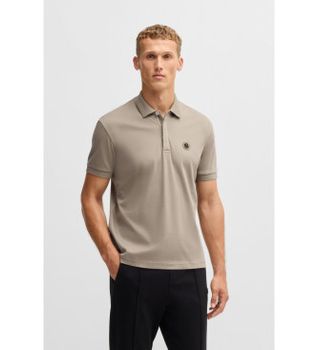 BOSS para hombre. 50533273 Polo Paddy Tl beige (S), Casual, Algodón, Manga corta